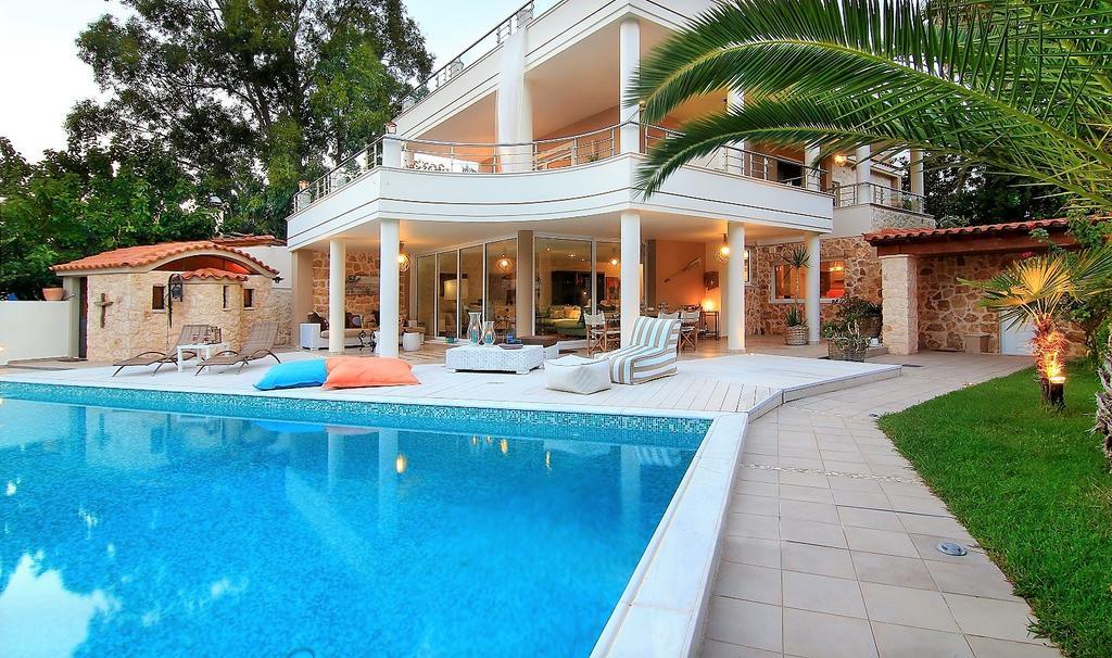 Luxury Villa Sea Melody Palaiá Fókaia エクステリア 写真